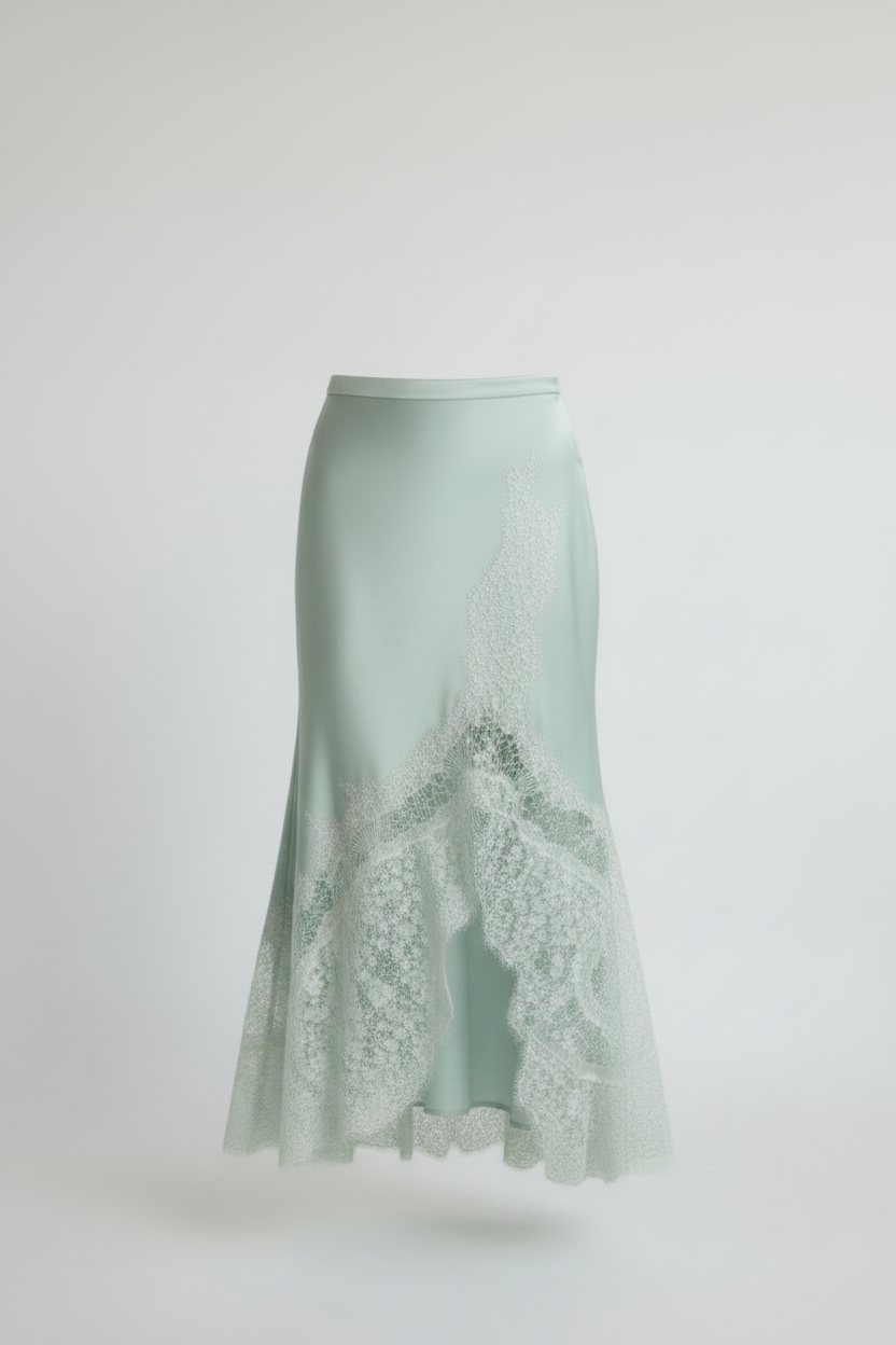 Mina - Lang nederdel med blonde; fra webshoppen Defend Dreams