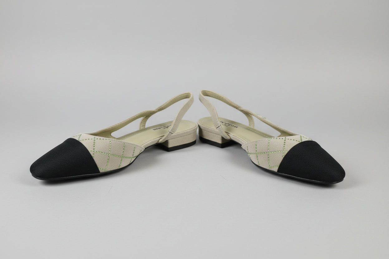 Clara - Slingback sandel med glitter; fra webshoppen Defend Dreams