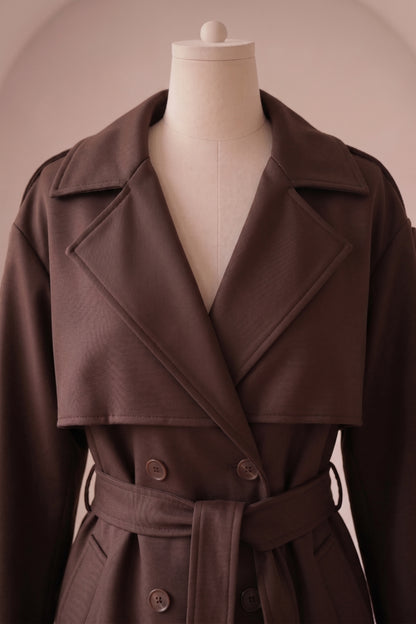 Soka - Trench coat - Choko; Fra webshoppen Defend Dreams