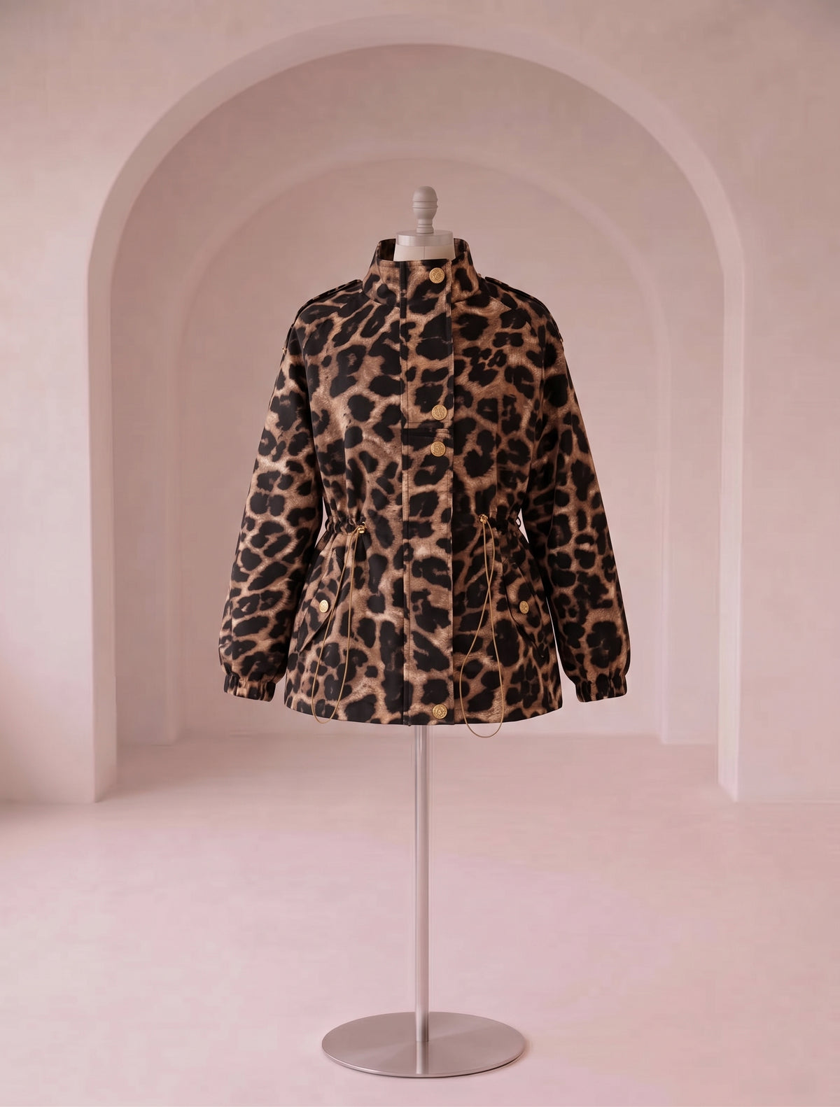Alyssa - Leopard jakke med detaljer; Fra webshoppen Defend Dreams