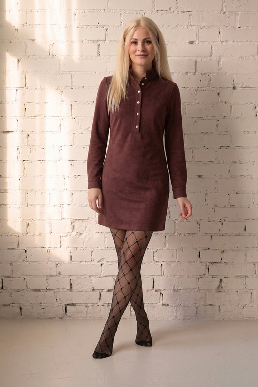 Cimi - Suede kjole - Burgundy; Fra webshoppen Defend Dreams