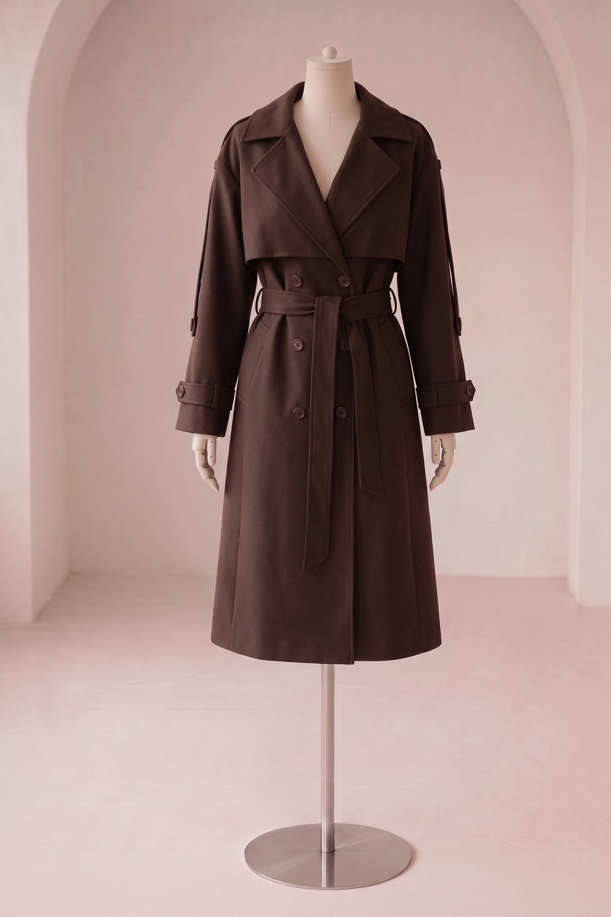 Soka - Trench coat - Choko; Fra webshoppen Defend Dreams