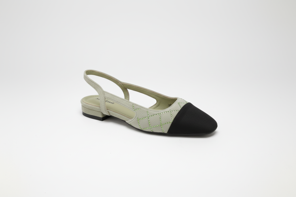 Clara - Slingback sandel med glitter; fra webshoppen Defend Dreams