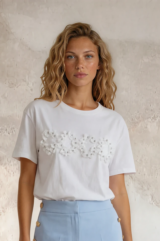 Firenze - Let t-shirt med detaljer; fra webshoppen Defend Dreams