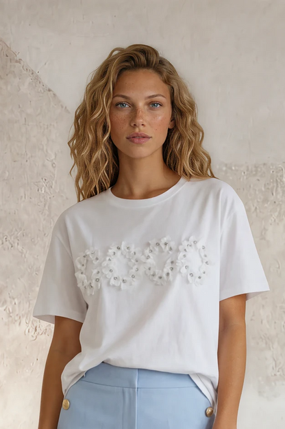 Firenze - Let t-shirt med detaljer; fra webshoppen Defend Dreams