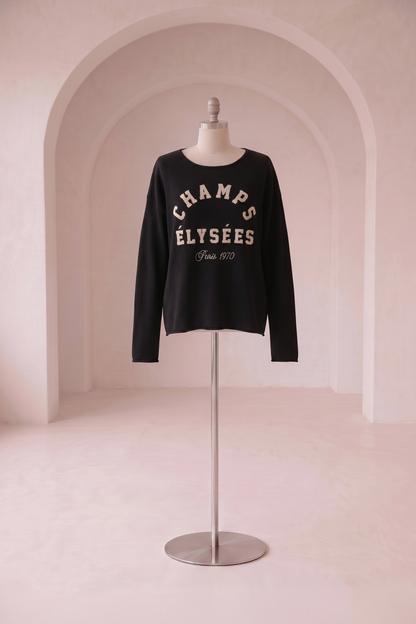 Elyse - Broderet sweater; Fra webshoppen Defend Dreams
