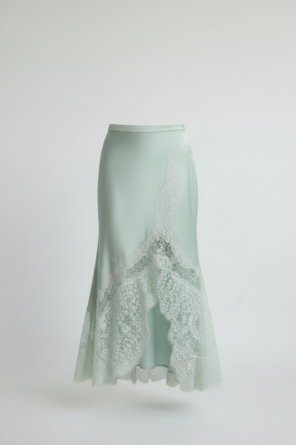 Mina - Lang nederdel med blonde; fra webshoppen Defend Dreams