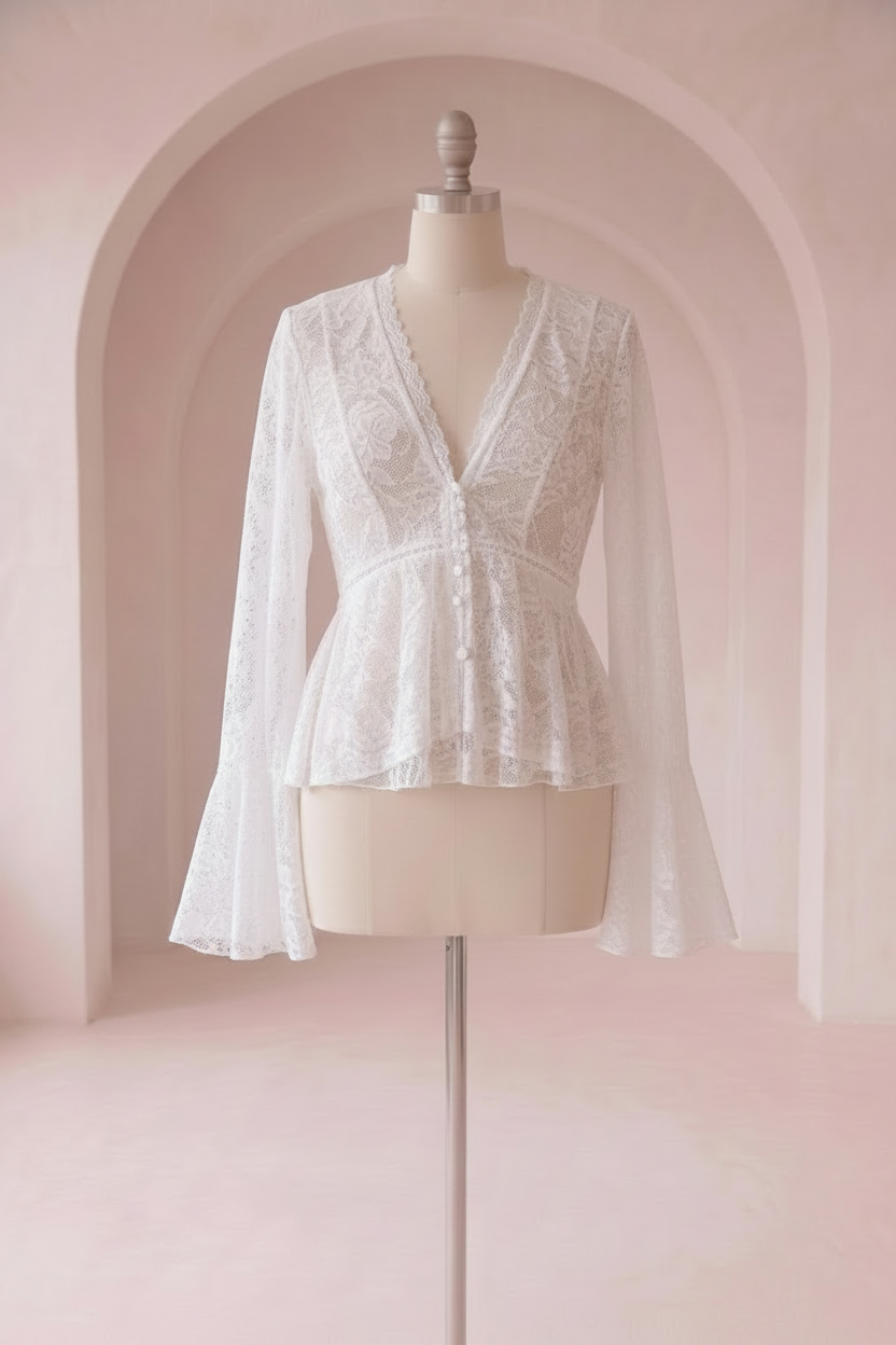 Miny - Blonde bluse - Hvid; Fra webshoppen Defend Dreams