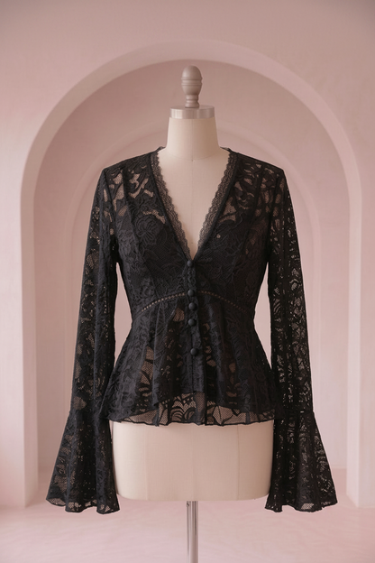 Miny - Blonde bluse - sort; Fra webshoppen Defend Dreams