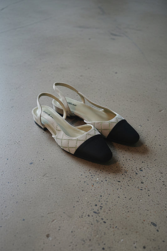Clara - Slingback sandel med glitter; fra webshoppen Defend Dreams