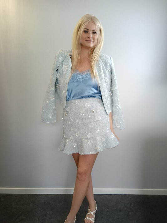 Agnes - Tweed jakke og nederdel; fra webshoppen Defend Dreams