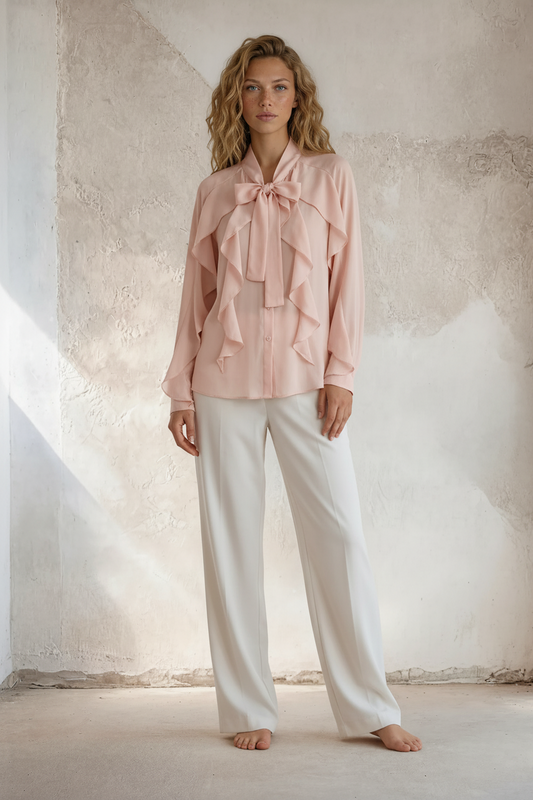 Afrodite - Elegant flæse skjorte - Rosa; fra webshoppen Defend Dreams