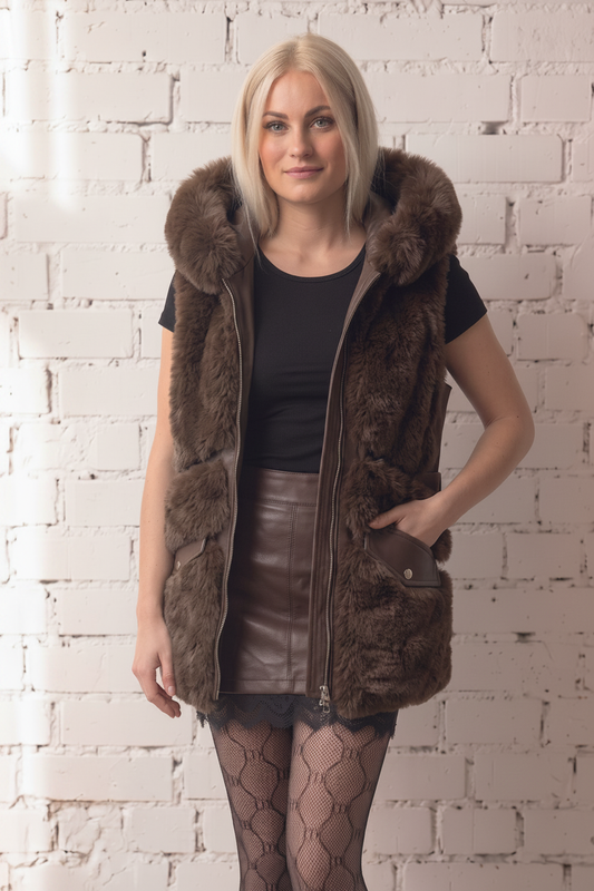 Softy - Faux fur vest; Fra webshoppen Defend Dreams